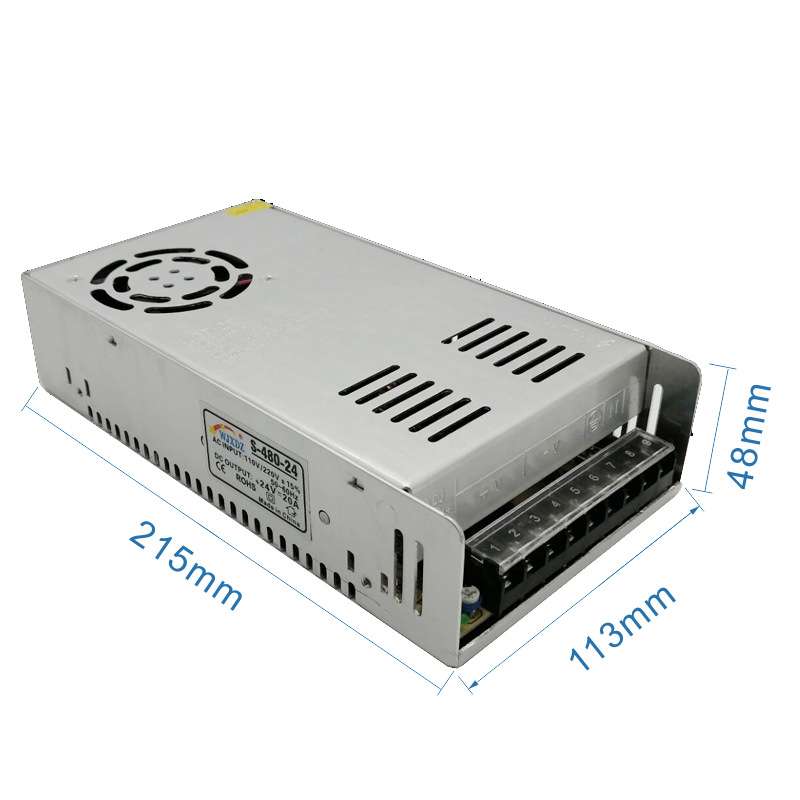 24V20A开关电源LED安防工业20A直流稳压监控480W功率安防专用