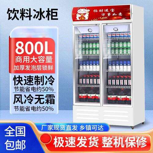 饮料柜冷藏展示柜立式商用冰箱单门保鲜柜冷柜双门啤酒柜超市饭店