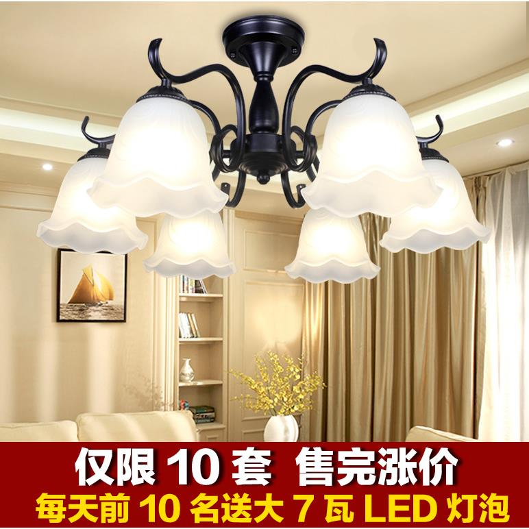 吊灯简约温馨氛围卧室灯书房简欧大气客厅灯餐厅灯具新款美式吸顶