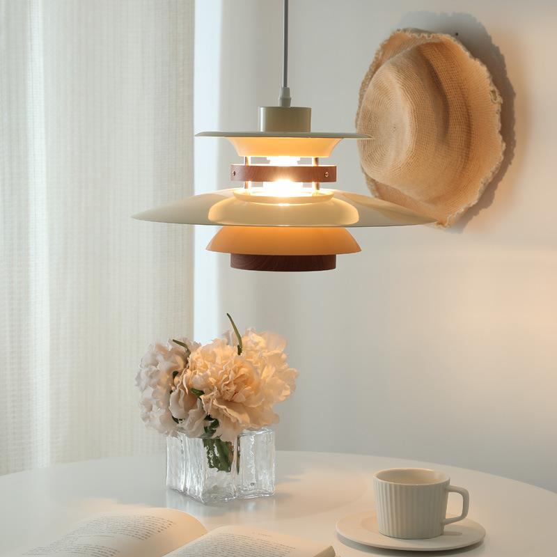 丹麦ph5吊灯餐厅北欧设计师中古奶油现代饭厅创意吧台岛台餐厅灯