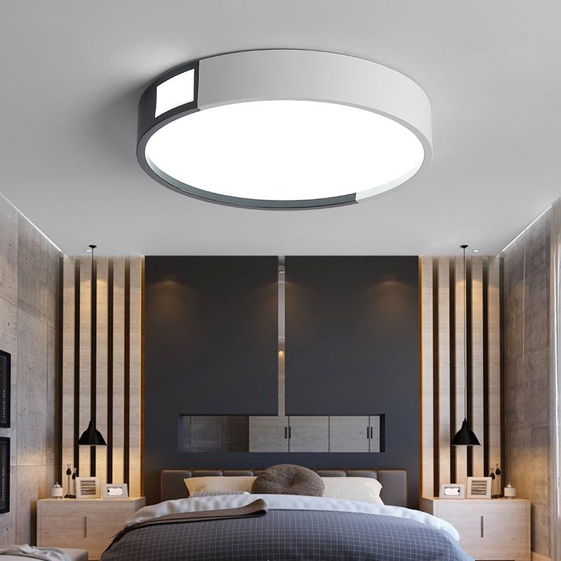 客厅大灯 简约现代led吸顶灯卧室灯家用北欧创意黑白客厅书房灯具