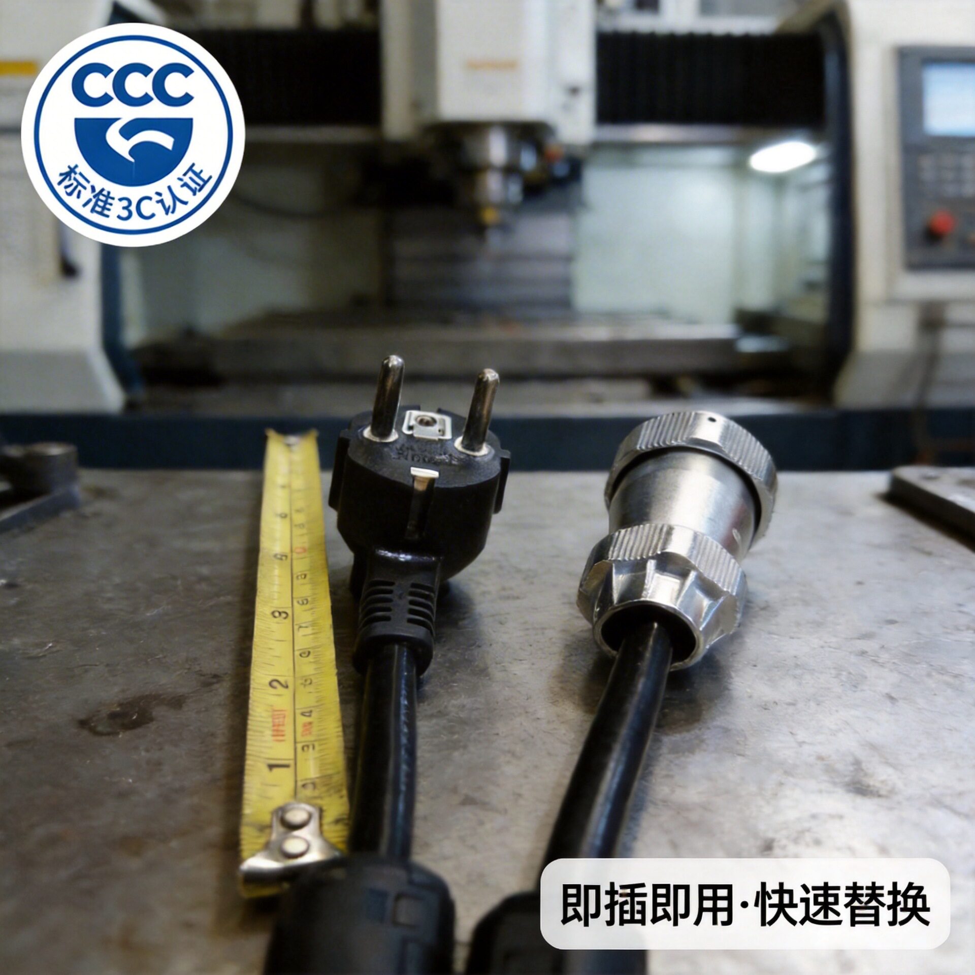 欧规10A/16A三插转换航空插头3*1.5 3*2.5设备电源线替换插头线