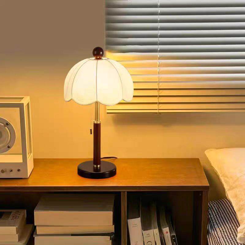 装饰落地灯客厅法式中古风沙发旁复古布艺氛围高级感卧室台灯397U