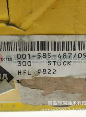 I-N-A 三排单向滚针轴承 HFL0822 8mm X 12mm X 22mm