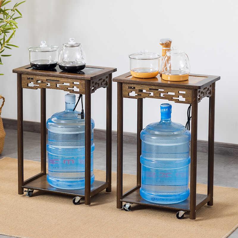 移动边几家用烧水台简约茶台侧边柜泡茶台功夫烧水壶一体架子茶柜