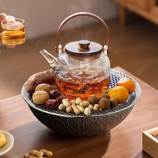 耐热玻璃泡茶壶煮茶器茶具 围炉煮茶电陶炉全套家用煮烤奶茶壶套装