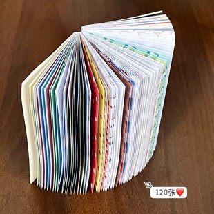 小红书同款备忘录手账素材本高颜值日系波点格纹diy可撕拼贴便签