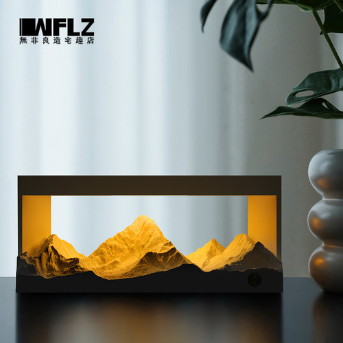 新婚礼物日照金山香薰灯圣诞礼物