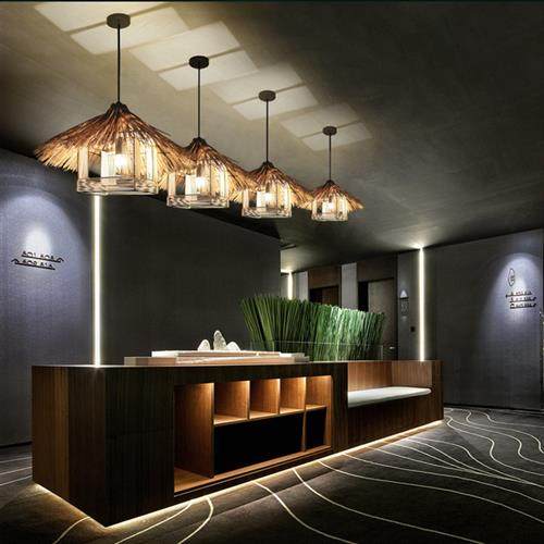 东南亚风中式吊灯创意竹藤灯饰餐馆农家乐饭复古竹编草帽吊灯,家装灯饰光源,客厅吊灯,淘宝优惠券,粉丝福利购,淘宝优惠卷