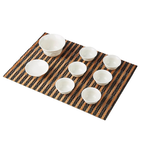 竹茶席隔热垫竹席子竹子茶盘垫