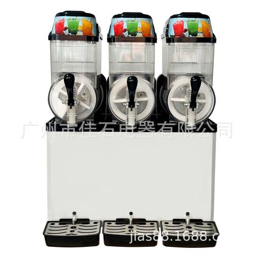 2025新款 冷饮店三缸雪泥机 商用 110V Slush machine 雪蓉机厂家