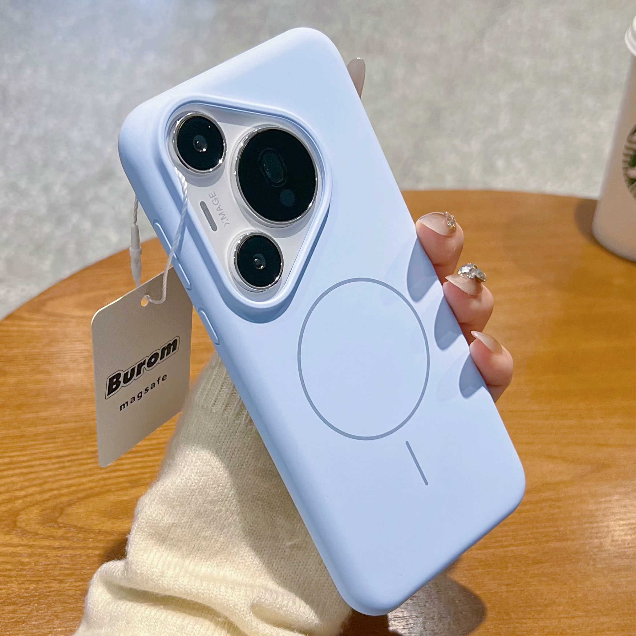 【不发黄巨软糯】适用华为puro70手机壳mate70pro磁吸新款p70por保护套防摔mate60全包镜头简约男女液态硅胶+