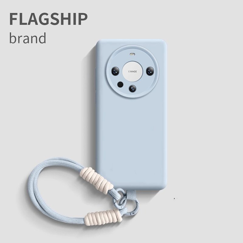 【美国进口】适用华为Mate60pro手机壳mate70pro+新款带挂绳液态硅胶保护套mete50全包防摔mt40_30外壳高级感