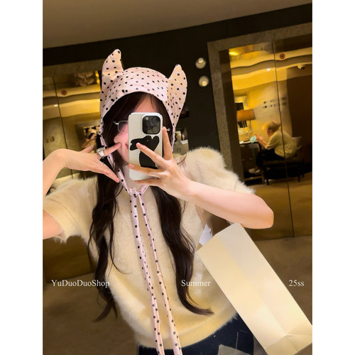 捣蛋小恶魔亚文化辣妹帽子猫耳帽