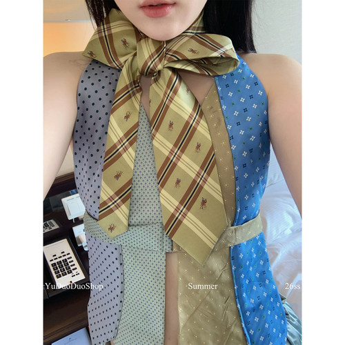 挚爱款vintage定制领带中古丝巾