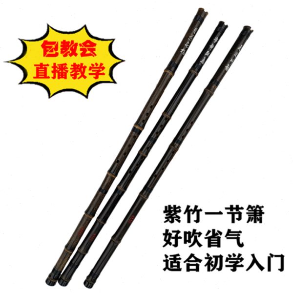 管子先生紫竹一节洞箫普及箫新手入门演奏萧初学潇八孔洞箫GF调