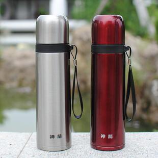 雄泰神箭304不锈钢学生男保温杯旅行子弹头水杯便携杯子大容量壶