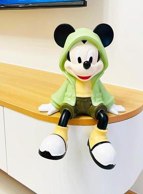 大号卡通米奇坐姿客厅电视柜下面装饰轻奢高级餐边柜台面简约摆件