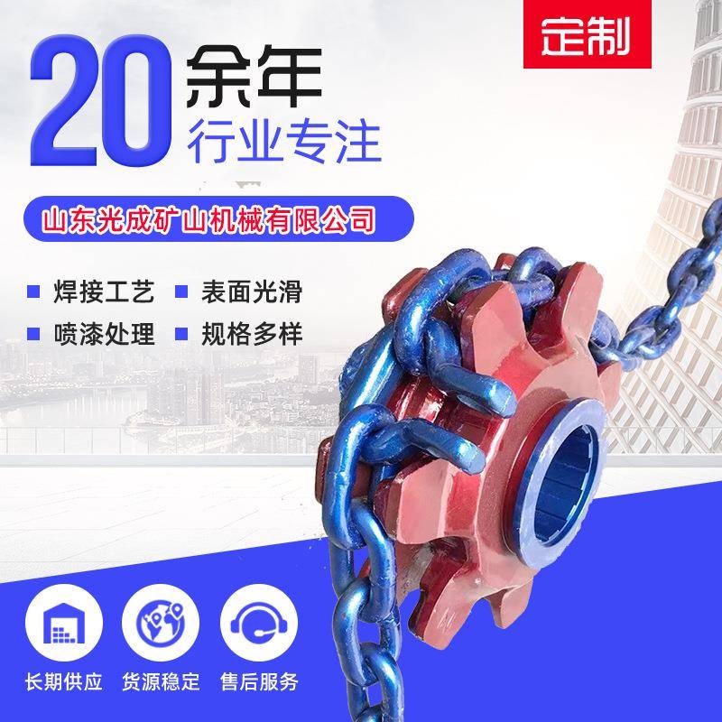 矿用单双排NE/TH提升机链轮 工业机械传动双节距40T提升机链轮