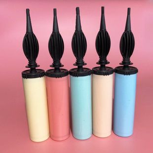 手动便携式气筒铝膜气球专业打气筒手推式尖嘴筒打气球专用枪