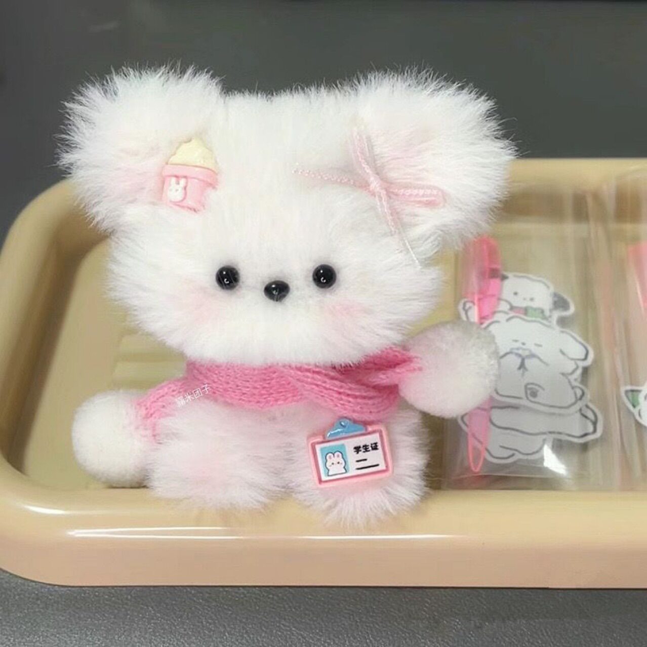 可爱扭扭棒小狗手工diy材料包毛绒羊毛玩偶生日礼物送女朋友