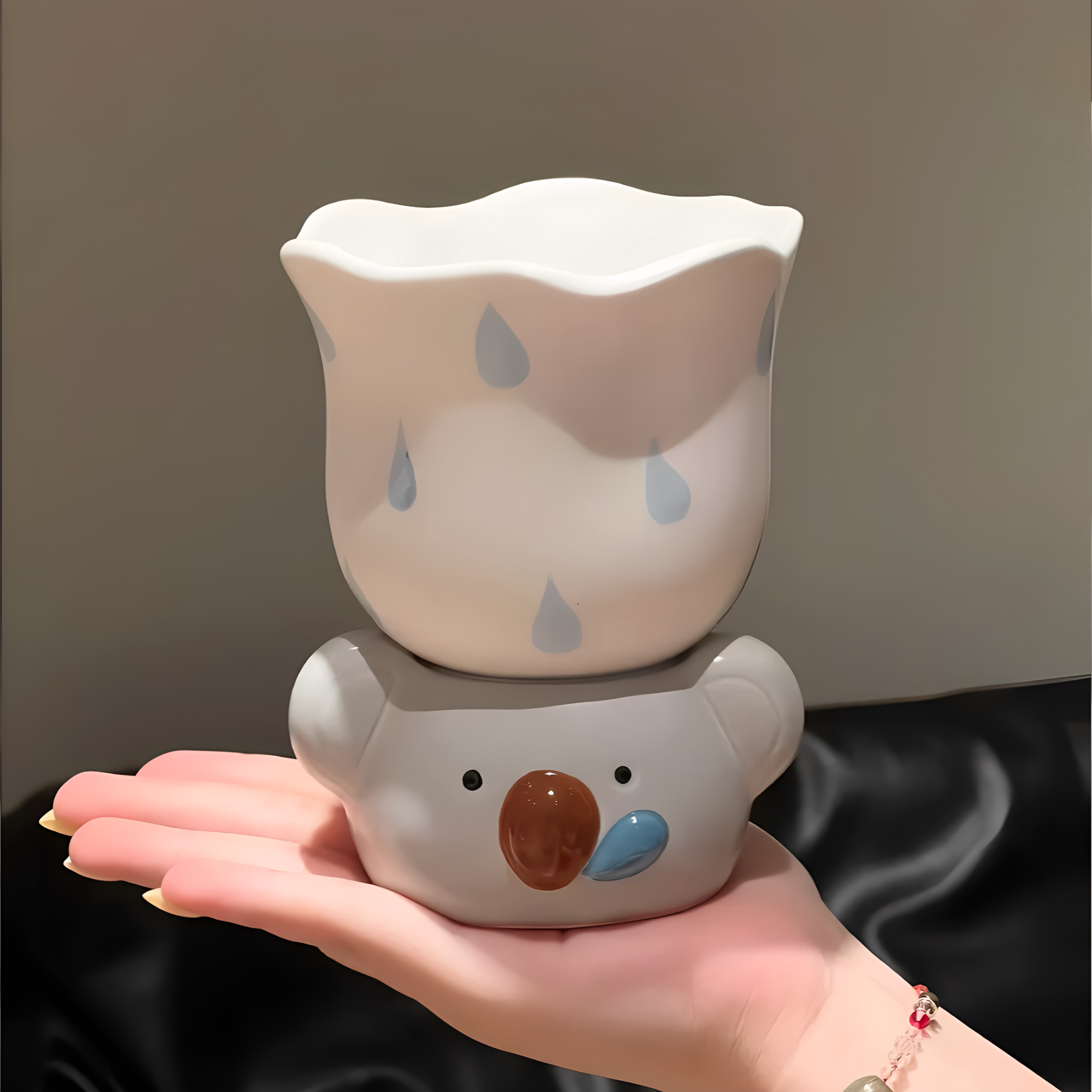 陶瓷咖啡杯创意卡通考拉马克杯情侣礼物家用喝水杯子桌面可爱摆件图片