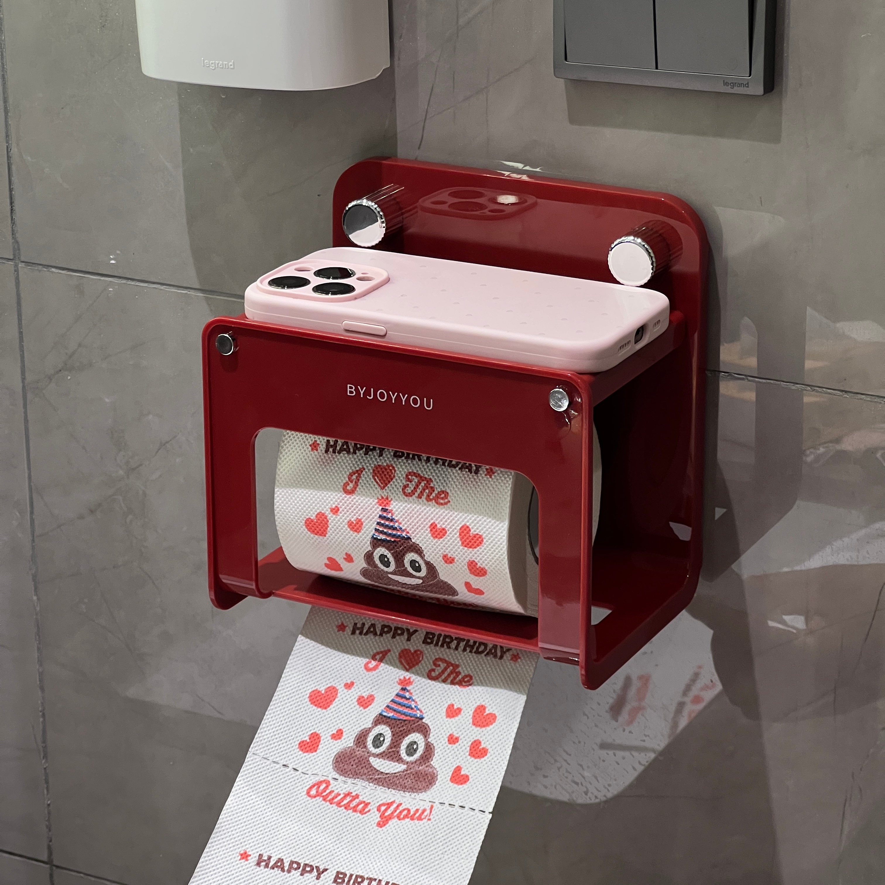 ININHOME吸盘卫生间壁挂抽纸盒湿厕纸洗脸巾卷纸置物架厕所纸巾盒