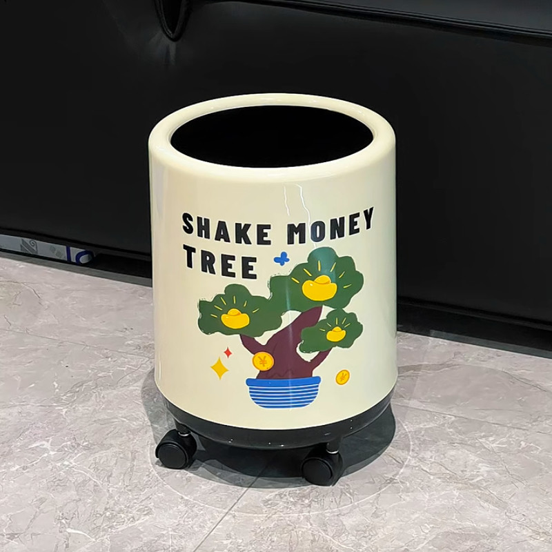 ININHOME可移动垃圾桶家用客厅大容量高颜值卧室卫生间大号带轮