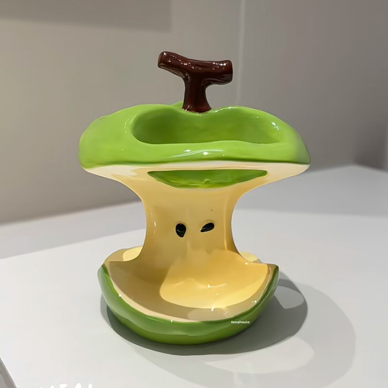 ININHOME苹果牙刷架陶瓷牙刷底座沥水架高颜值卫生间好物牙刷收纳