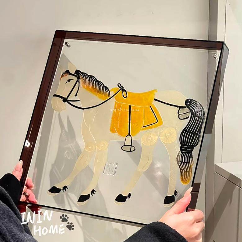 ININ 【非遗皮影】新中式设计师软装摆件书房客家饰软装搭配套装,特色手工艺,其他特色工艺品,淘宝优惠券,粉丝福利购,淘宝优惠卷