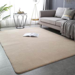 日式珊瑚绒客厅地毯色卧室地毯床边毯现代简约短毛地毯定制