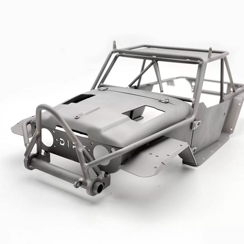 D1RC 全钛金属管架 雨林战车 丰田FJ45 TRX4 车架 钛合金车壳