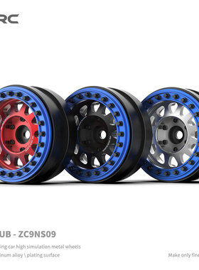 D1RC baja1000 1.9寸金属攀爬车仿真轮毂 TRX4 scx10三代 ZC9NS09