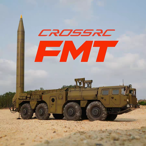CROSSRC 1/12仿真模型FMT飞毛腿导弹发射车军卡遥控电动越野卡车