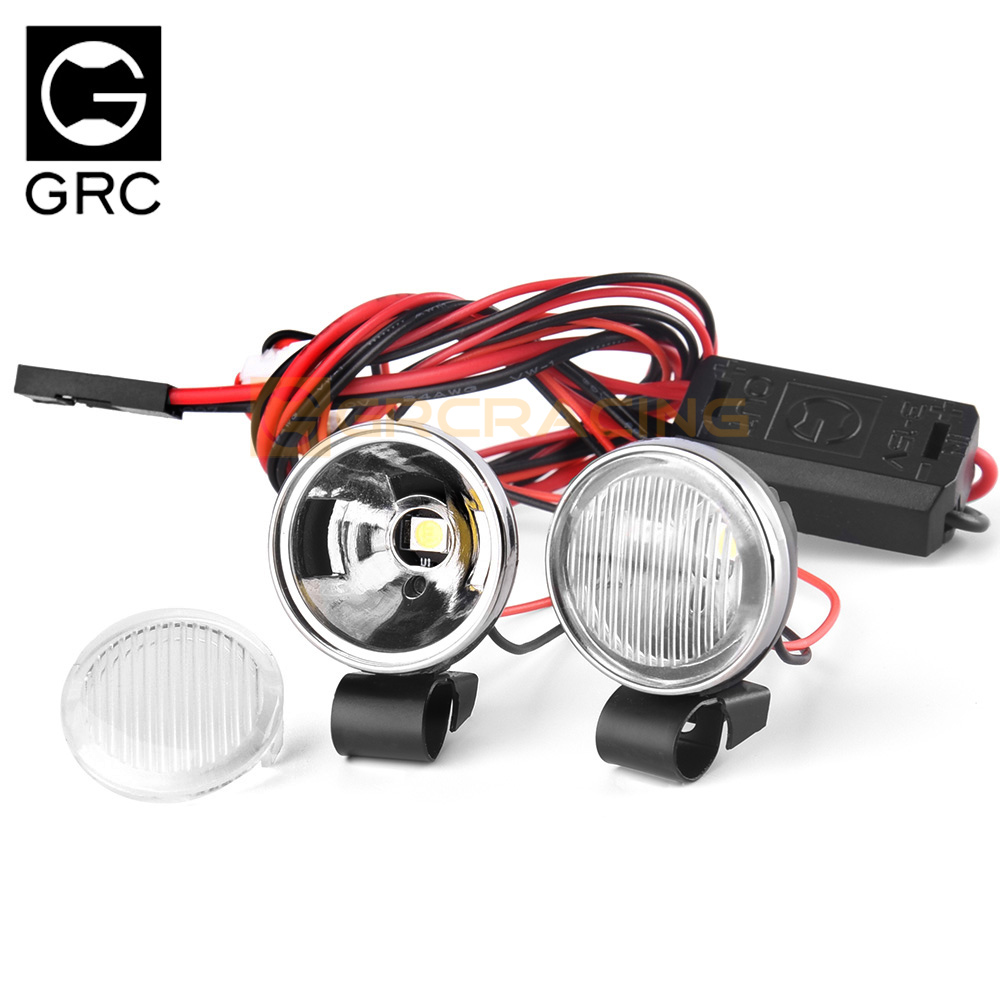 GRC 20mm复古圆大灯Pro版 #竖纹透镜 大功率射灯 3-15V #G157KPA