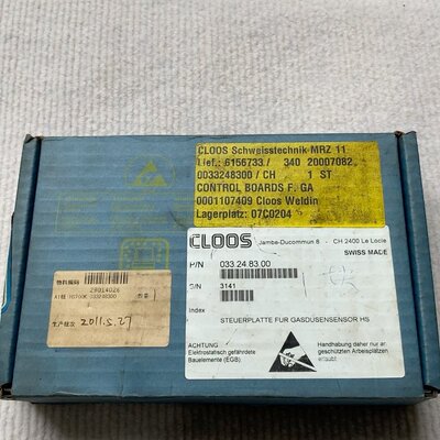 议价CLOOS气体传感器主板24.83.00CLOOS033.24.83.00033248300