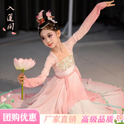 入莲间演出服古典舞戏莲舞蹈服