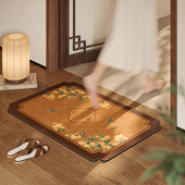 画春堂新中式 浴室地垫门垫进门防滑垫卫生间吸水速干软硅藻泥脚垫