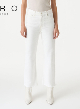 IRO NIGHT 2025年春季款休闲直筒宽松高腰牛仔长裤WM22AIDEN22W