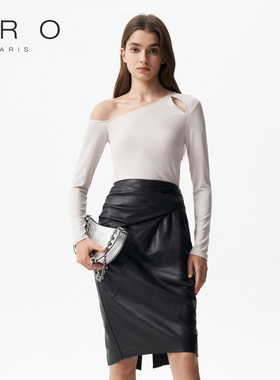 IRO NIGHT 2025年春季单斜肩镂空短袖长袖上衣针织衫WP16TOTSI23W