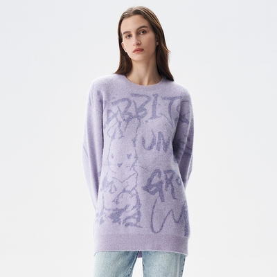 IRO NIGHT 2025年冬季花卉针织衫圆领毛衣IWF341M01000