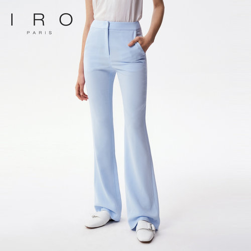 IRONight通勤早秋微喇长裤IR