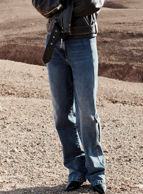 IRO NIGHT 2026年休闲阔腿口袋纯棉牛仔裤WP23NERINA24S