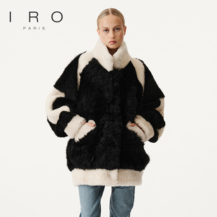 IRO NIGHT 冬季新款撞色皮毛一体时尚保暖外套WM06MALNA22W