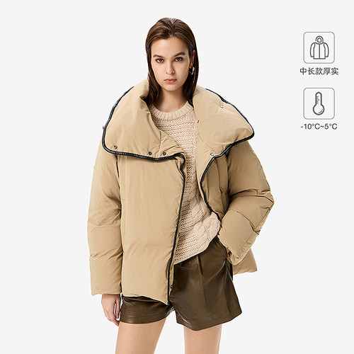MAISON IRO 2026年冬季高克重大翻领鹅绒羽绒服WM137KANIA25W
