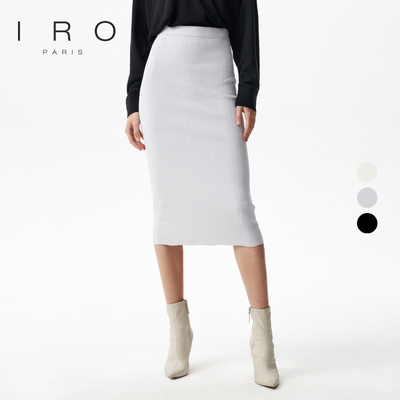 早秋半身裙IRO高腰松紧包臀针织