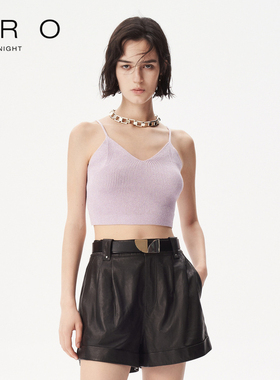 IRO NIGHT 2026年春季新款针织吊带背心打底短款坑条IWT353M00300