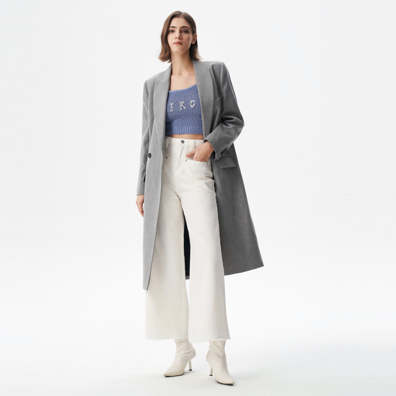 IRO Night 2025年冬挺阔绵羊毛混纺西装领大衣外套WM137VIENI23W
