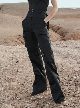 IRO NIGHT 2026年户外帅气工装黑色休闲长裤WP23ABELINE24S