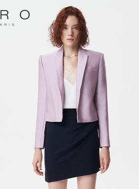 IRO NIGHT 2025年通勤修身纯色翻领开衫西装外套WM07JOMARA22W